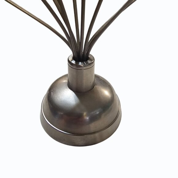 Silvertone Wire Photo Holder Christmas Card Tabletop Display Stand for 10 Photos - Picture 8 of 11